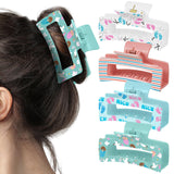 PANTIDE 4Pcs NICU Nurse Hair Claw Clips for Women Girls Midwife Doctor