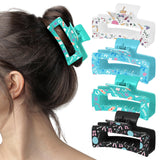 PANTIDE 4Pcs Physical Therapy Hair Claw Clips for Physical Therapist Women