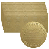 PANTIDE 100 Count Cottage Food Law Labels Embossed Gold Foil Sticker