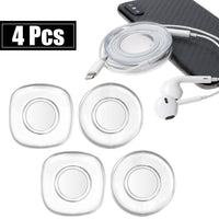 PANTIDE 4 Pack Nano Gel Pads Traceless Magic Stickers, Double-Sided Washable Reusable Universal Sticky Cell Phone Pads Car Phone Holder, Multi-Functional Non-Slip Mats Gripping Pads