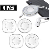 PANTIDE 4 Pack Nano Gel Pads Traceless Magic Stickers, Double-Sided Washable Reusable Universal Sticky Cell Phone Pads Car Phone Holder, Multi-Functional Non-Slip Mats Gripping Pads