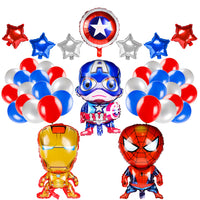 PANTIDE 40Pcs Superhero Balloons Avengers Birthday Party Supplies, Superheroes Foil Balloons Decorations Kit for Kids Superhero Theme Party Favors Baby Shower Christmas