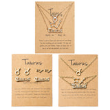PANTIDE 12Pcs Constellation Zodiac Layer Necklaces Bracelet Earrings Aquarius Pisces Aries Taurus Gemini Cancer Leo Virgo Libra Scorpio Sagittarius Capricorn Initial Dainty Jewelry Gift for Girl Women
