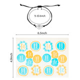 PANTIDE 3Pcs Pinky Promise Distance Matching Bracelets Set -Adjustable Waterproof Handmade Cord Compass Friendship Bracelets, Birthday Xmas Graduation Anniversary Gifts for Couple Families Friends