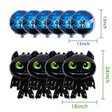 PANTIDE How to Train Your Dragon Party Supplies Balloons, 10 Pack Toothless Night Fury Balloons How to Train Your Dragon Themed Birthday Party Baby Shower Decorations