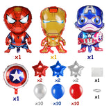 PANTIDE 40Pcs Superhero Balloons Avengers Birthday Party Supplies, Superheroes Foil Balloons Decorations Kit for Kids Superhero Theme Party Favors Baby Shower Christmas