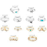 PANTIDE 55Pcs Boho Star Moon Knuckle Ring Set for Women Girls Vintage Stackable Trendy Finger Midi Rings Jewelry Bohemian Hollow Carved Flowers Gold&Silver Rings Crystal Joint Rings with Storage Bag