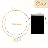 PANTIDE Angel Number Necklace Dainty 111 444 777 Charm Pendants Personalized Number Stainless Steel Numerology Necklace Choker Chain Jewelry Gift for Women Girls Men with Storage Bag(Gold & Rose gold)