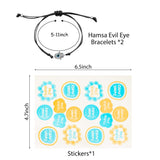 PANTIDE 2Pcs Pinky Promise Bracelets Adjustable Distance Matching Bracelets for Best Friends Couple Family Sisters Friendship Bracelets Birthday Gift for Girlfriend Boyfriend Teen Girls Women Men