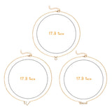 PANTIDE 3Pcs Taurus Zodiac Layer Necklaces for Women Girls Retro Gold Plated 12 Constellation Pendant Letter Necklaces Exquisite Letter Horoscope Old English Zodiac Sign Necklace Jewelry Birthday Gift
