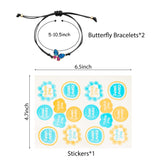 PANTIDE 2Pcs Pinky Promise Bracelets Adjustable Distance Matching Bracelets for Best Friends Couple Family Sisters Friendship Bracelets Birthday Gift for Girlfriend Boyfriend Teen Girls Women Men