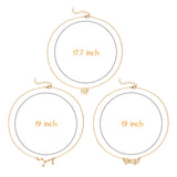 PANTIDE 3Pcs Constellation Zodiac Layer Necklaces for Women Girls, Retro Gold Plated 12 Constellation Pendant Necklace Exquisite Letter Horoscope Old English Zodiac Sign Necklace Jewelry Birthday Gift