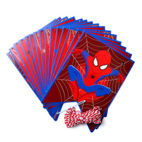 PANTIDE Spiderman Happy Birthday Banner Bunting, Reusable Swallowtail Flag High Chair Banner Hanging Decor for Nursery, Avengers Superhero Theme Birthday Party Decorations Supplies for Baby Kids Boys