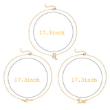 PANTIDE 3Pcs Constellation Zodiac Layer Necklaces for Women Girls, Retro Gold Plated 12 Constellation Pendant Necklace Exquisite Letter Horoscope Old English Zodiac Sign Necklace Jewelry Birthday Gift