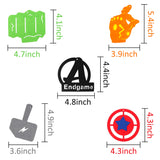 PANTIDE 30Pcs Superhero Table Toppers Birthday Party Centerpiece Sticks Photo Booth Props Party Supplies Decorations for Kid’s Birthday Party Baby Shower