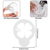 PANTIDE 40 Pcs Cake Stencil Templates Decoration Reusable Plastic Stencils Latte Art Designer for Coffee Cake Cookie Chocolate Candy Sugar Powder Card Drawing Templates Baking Tools Decoration Molds