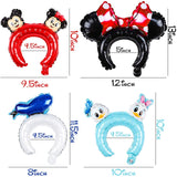 PANTIDE 50 Pcs Mickey Minnie Mouse Inflatable Headbands Cute Cartoon Balloon Hair Band Birthday Party Supplies Party Favors Party Hats for Kids &Adults