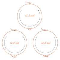 PANTIDE 3Pcs Constellation Zodiac Layer Necklaces for Women Girls, Retro Gold Plated 12 Constellation Pendant Necklace Exquisite Letter Horoscope Old English Zodiac Sign Necklace Jewelry Birthday Gift