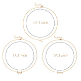 PANTIDE 3Pcs Constellation Zodiac Layer Necklaces for Women Girls, Retro Gold Plated 12 Constellation Pendant Necklace Exquisite Letter Horoscope Old English Zodiac Sign Necklace Jewelry Birthday Gift