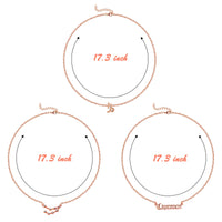PANTIDE 3Pcs Constellation Zodiac Layer Necklaces for Women Girls, Retro Gold Plated 12 Constellation Pendant Necklace Exquisite Letter Horoscope Old English Zodiac Sign Necklace Jewelry Birthday Gift