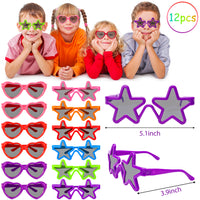 PANTIDE 60 Packs Jojo Party Supplies Favors, Jojo Bow Jojo Stickers Novelty Sunglasses Inflatable Microphones Unicorn Temporary Tattoos Silicone Wristbands, Wonderful Gifts for Kids Girls Birthday