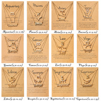 PANTIDE 48Pcs Twelve Constellation Charm DIY Jewelry Making Kit for Women Girls Zodiac Layer Sign Old English Letter Horoscope Pendant with Necklace Display Cards Alloy Chain Lobster Clasps Jump Rings