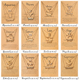 PANTIDE 48Pcs Twelve Constellation Charm DIY Jewelry Making Kit for Women Girls Zodiac Layer Sign Old English Letter Horoscope Pendant with Necklace Display Cards Alloy Chain Lobster Clasps Jump Rings