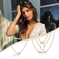 PANTIDE 3Pcs Constellation Zodiac Layer Necklaces for Women Girls, Retro Gold Plated 12 Constellation Pendant Necklace Exquisite Letter Horoscope Old English Zodiac Sign Necklace Jewelry Birthday Gift