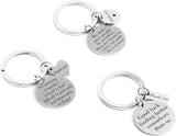 PANTIDE Coworker Leaving Gifts - 3Pcs Going Away Keychains Leaving Away Keychains for Friends Boss Colleague Goodbye Farewell Employees Thank You Retirement Keychains for Women Men with Storage Bags