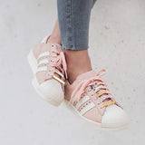 PANTIDE 16 Pieces Shoelaces Clips Decorations Charms with Faux Pearl Rhinestone Crystal Metal DIY Decorative Shoes Clips for Sneakers Skater and Casual Shoes Stylish Creative Accessory for Women Girls