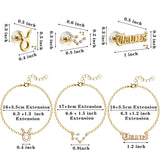 PANTIDE 12Pcs Constellation Zodiac Layer Necklaces Bracelet Earrings Aquarius Pisces Aries Taurus Gemini Cancer Leo Virgo Libra Scorpio Sagittarius Capricorn Initial Dainty Jewelry Gift for Girl Women