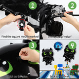 PANTIDE How to Train Your Dragon Party Supplies Balloons, 10 Pack Toothless Night Fury Balloons How to Train Your Dragon Themed Birthday Party Baby Shower Decorations