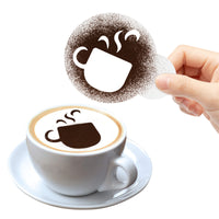 PANTIDE 40 Pcs Cake Stencil Templates Decoration Reusable Plastic Stencils Latte Art Designer for Coffee Cake Cookie Chocolate Candy Sugar Powder Card Drawing Templates Baking Tools Decoration Molds