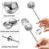PANTIDE Dusting Wand for Sugar Flour and Spices, Easy One-handed Operation Handle Powdered Sugar Shaker Duster Stainless Steel Baking Tools and Accessories with Mini Whisk and 19Pcs Stencils Templates