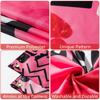 PANTIDE Mean Girls Party Backdrop Banner Hot Pink Burn Book Photography Background Fabric Posters for Room Aesthetic Teen Girls Sweet Birthday Bachelorette Party Decorations Supplies, 6.6 x 3.8 ft