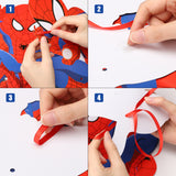 PANTIDE 10 Pieces Spider Hero Cutouts Cardboard Door Sign Banner Porch Sign Superhero Hanging Signs for Outdoor Indoor Bedroom Wall Party Decoration Fun Hero Themed Birthday Party Banner Supplies