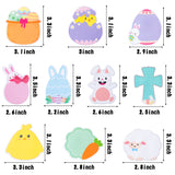 PANTIDE Set of 30 Easter Sticky Notes for Kids Adorable Easter Egg Chick Bunny Cross Lamb Shaped Notepad Self-Adhesive Writing Memo Pads Page Marker for Daily Reminders Work Study School Office Home