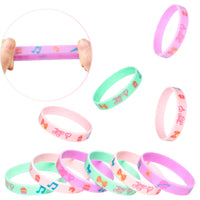 PANTIDE 24Pcs JOJO Silicone Wristbands Rubber Bracelets - JOJO Party Favors Party Supplies for Girls Birthday Baby Shower, JOJO Themed Stretch Bracelets Prizes Rewards Party Bag Fillers