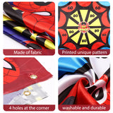 PANTIDE Spiderman Lawn Darts Game with 4 Bean Bags, Fun Family Party Game Activities for Indoor Outdoor Backyard Floor, Avengers Superhero Themed Throwing Toss Games Dart Board Game Score Backdrop