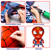 PANTIDE 40Pcs Superhero Balloons Avengers Birthday Party Supplies, Superheroes Foil Balloons Decorations Kit for Kids Superhero Theme Party Favors Baby Shower Christmas