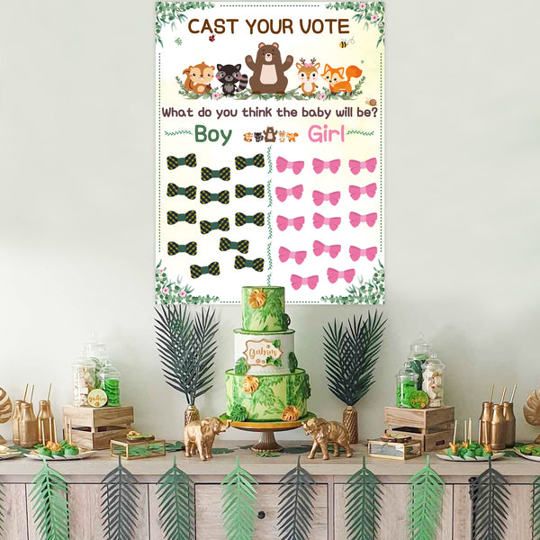 Woodland Baby Shower Games, Gender Neutral Baby Shower Game Bundle