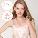 PANTIDE 3Pcs Constellation Zodiac Layer Necklaces for Women Girls, Retro Gold Plated 12 Constellation Pendant Necklace Exquisite Letter Horoscope Old English Zodiac Sign Necklace Jewelry Birthday Gift