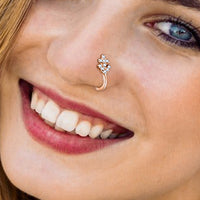 PANTIDE 12 Pcs Fake Nose Rings Hoop Adjustable Stainless Steel Faux Piercing Jewelry Ear Lip Cartilage Tragus Septum Ring Non-Pierced Clip On Circle Nose Hoop Rings Earrings Cuff for Women Men Girls