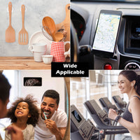 PANTIDE 4 Pack Nano Gel Pads Traceless Magic Stickers, Double-Sided Washable Reusable Universal Sticky Cell Phone Pads Car Phone Holder, Multi-Functional Non-Slip Mats Gripping Pads