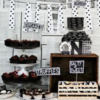 PANTIDE Mr. Onederful ONE Letter Sign Wooden Table Centerpiece for Baby Boys Little Man 1st Birthday Party Decorations Black White and Gold Checkered Bow Tie Table Decor Baby Shower Cake Smash Props