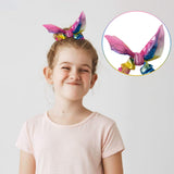 PANTIDE 24Pcs Shiny Metallic Bow Scrunchies, Rabbit Ear Dazzling Mermaid Colors Hair Scrunchies Cute Elastic Large Hair Bands Scrunchies Ponytail Holders Hair Ties for Girls Women Hair Accessories