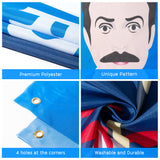 PANTIDE Soccer Coach Happy Birthday Backdrop Banner Funny Football Photography Background Wall Decor Blue Ted Sport Theme Party Supplies Decorations Photo Booth Props for Father Men Adult 5.9 x 3.6 ft