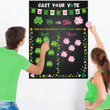 PANTIDE St. Patrick's Day Gender Reveal Party Games for Guests Cast Your Vote He or She Gender Reveal Poster with Team Boy or Team Girl Voting Stickers Game for Lad or Lass Baby Shower Party Supplies