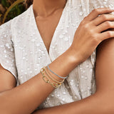 PANTIDE 14Pcs Gold&Silver Chain Bracelets Set Stackable Metal Links Adjustable Layered Cuban Chunky Boho Beads OT Toggle Paperclip Bangle Bracelets Fashion Jewelry Gifts for Women Girls