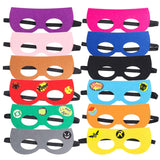 PANTIDE 24Pcs DIY Superhero Masks,Multicolored Superhero Party Supplies for Kids